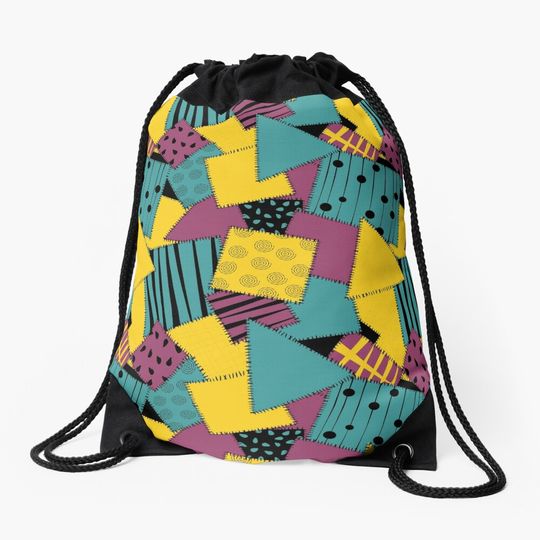 Discover Patchwork Ragdoll Sally Drawstring Bag