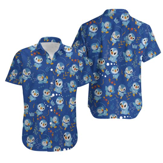 Discover Piplup Hawaiian Shirt - Japanese Anime Gift