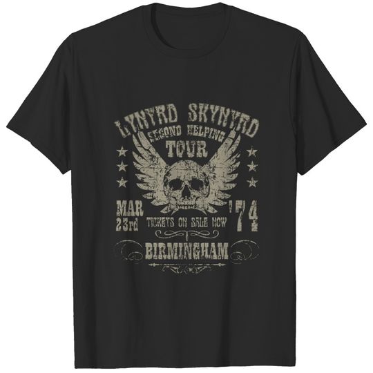 Discover Lynyrd Skynyrd 1974, distressed T-Shirt, Lynyrd Skynyrd rock band shirt