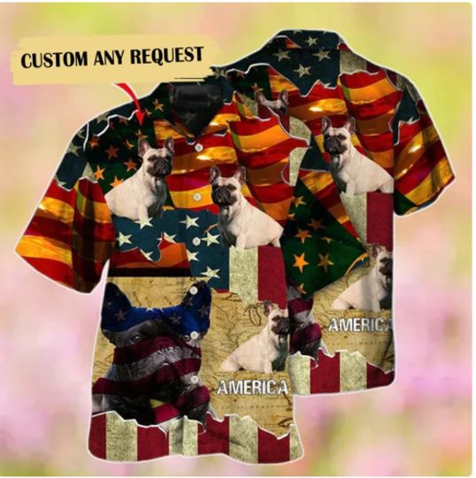Discover French Bulldog America 3D HAWAII SHIRT