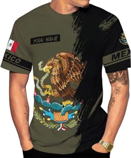 Discover Personalized Mexico T-Shirt, Mexican Eagle T-Shirt, Mexican T-Shirt