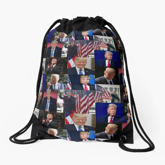 Discover Trump Drawstring Bag