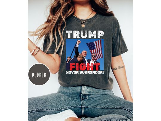 Discover Trump Assassination Rally Shirt - Republican Support