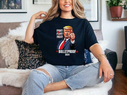 Discover Trump Bulletproof T-Shirt - Against Political Violence