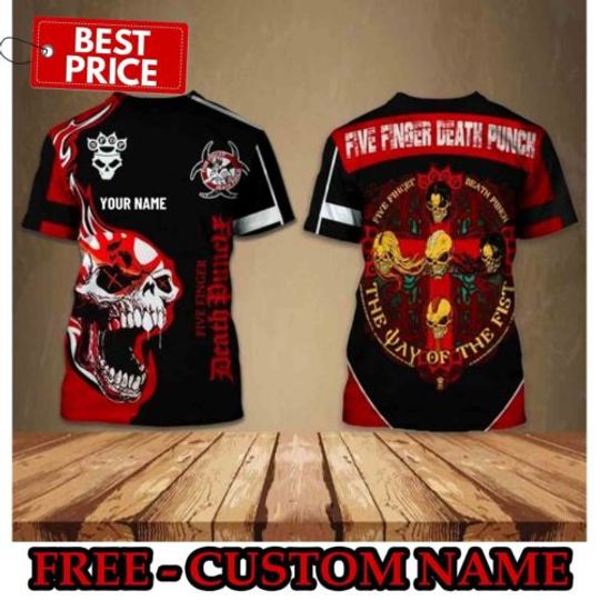 Discover Personalized Five Finger Death Punch Band 3D Printed T-Shirt