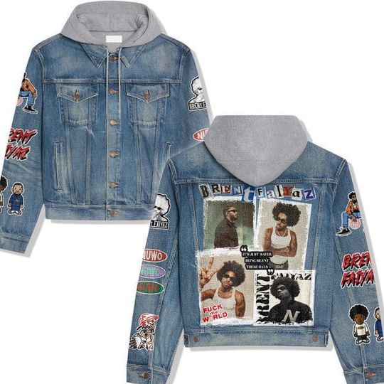 Discover bre fz Unisex Hooded Denim Jacket