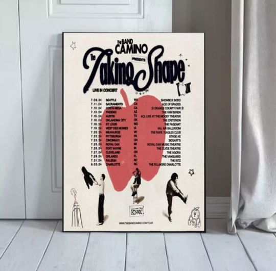 Discover The Band CAMINO - The Taking Shape Tour 2024 Poster