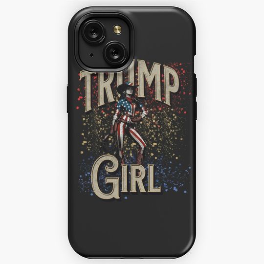 Discover Cowgirl Trump Girl  iPhone Case