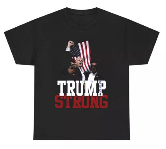 Discover Donald TRUMP STRONG T-Shirt - Shot at Rally July 14th 2024 Legend