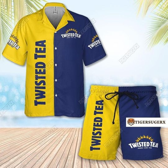 Discover Twisted Tea Hawaiian Shirt and Shorts Collection