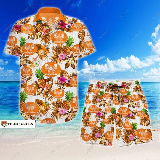 Discover Whataburger Hawaiian Shirt and Shorts Collection