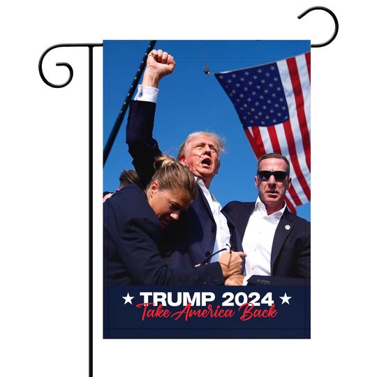 Discover Trump 2024 Garden flag | Assassination Attempt