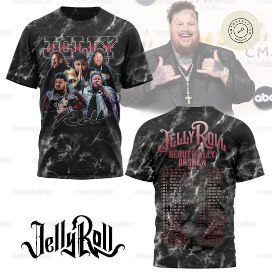 Discover Jelly Roll Concert Tour 2024 Shirt