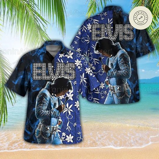 Discover Elvis Hawaiian Button-Up Concert Shirt