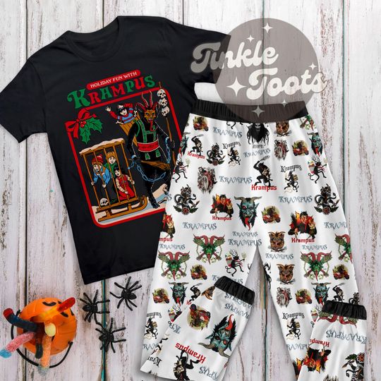 Discover Holiday Fun With Krampus Pajama Set, Halloween Pajamas