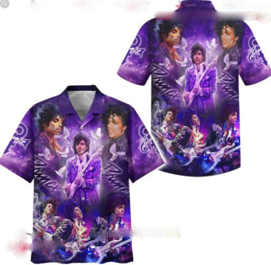 Discover Prince Purple Hawaiian Shirt Gift For Fans Unisex