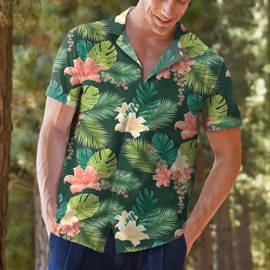 Discover Floral Hawaiian Beach Shirt