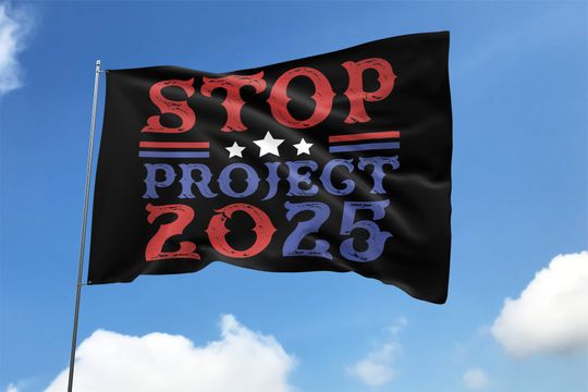 Discover Stop Project 2025 House Flag