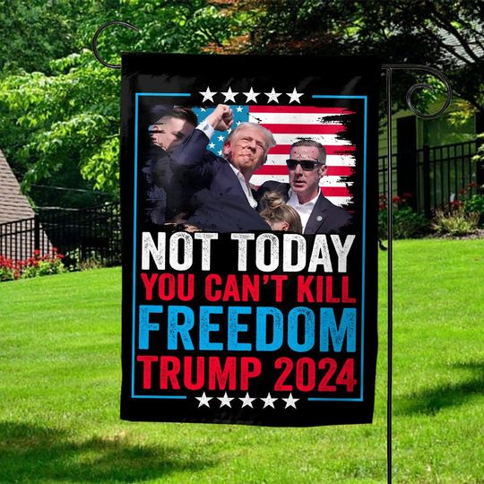 Discover Trump Shooting Flag - Freedom Cannot Be Killed