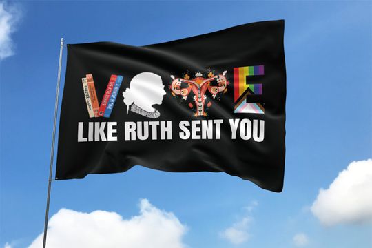 Discover Vote Like Ruth - Election 2024 Garden Flag