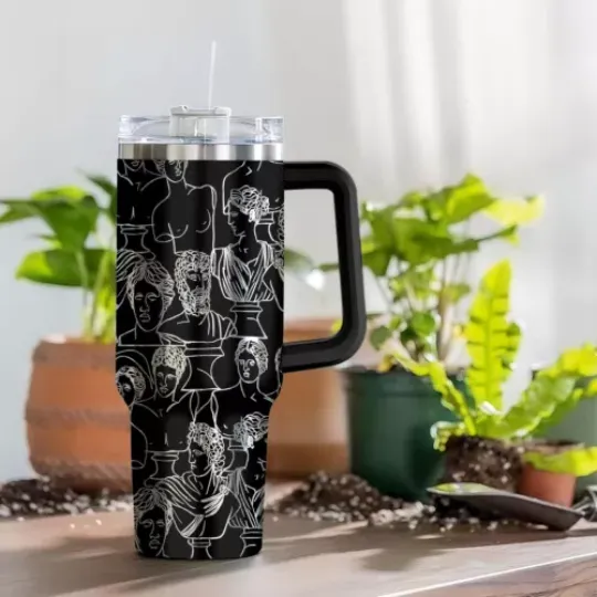 Discover Gods On Mount Olympus Laser Engraved Stainless Steel Strawbery Tumbler 40oz