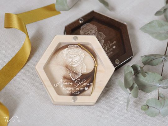 Discover Mom's Lock of Hair Keepsake memorial gift for loss of mother