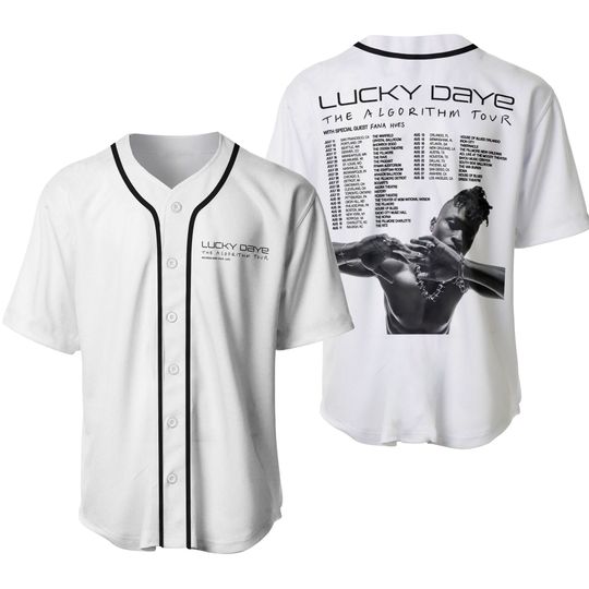 Discover Lucky Daye The Algorithm Tour 2024 Baseball Jersey