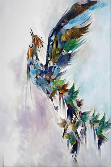 Discover Phoenix Canvas Wall Art, Rising Phoenix Bird Canvas Print