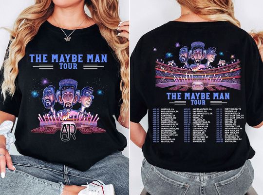 Discover AJR The Maybe Man Tour 2024 Two-Sided Shirt
