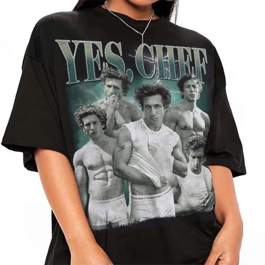 Discover Vintage Bootleg Rap Yes Chef T-Shirt, The Bear Shirt, Jeremy Allen White shirt, Yes Chef Jeremy Vintage Shirt