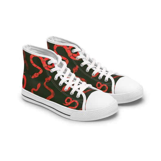 Discover Women's Reputation inspired snake High Top Sneakers