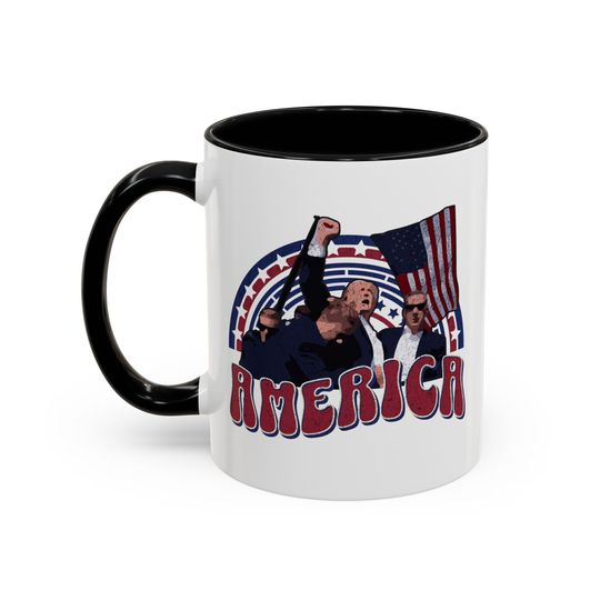 Discover Shot Trump 2024 mug, US president mug, current USA mug