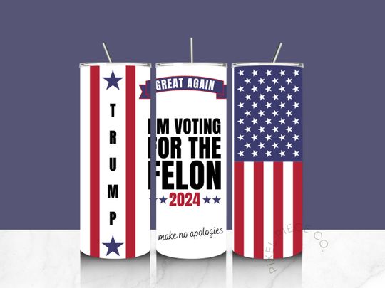 Discover Seamless Trump Supporter 2024 20 Oz Straight Skinny Tumbler