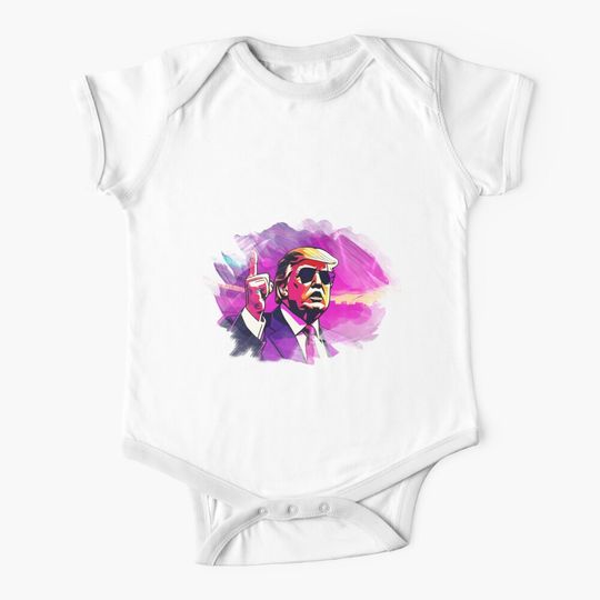 Discover Donald Trump pointing his finger Baby One-Piece
