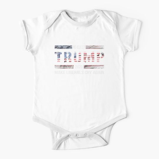 Discover Donald Trump Election 2020 Make Liberals Cry Again T-Shirt Baby One-Piece