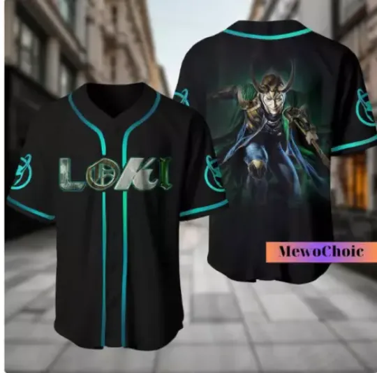Discover God Of Mischief 3D Baseball Jersey Shirt HALLOWEEN GIFT CHRISTMAS