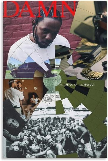 Discover Generic Kendrick Poster Lamar Vintage Canvas Art Painting Decor Wall Posters