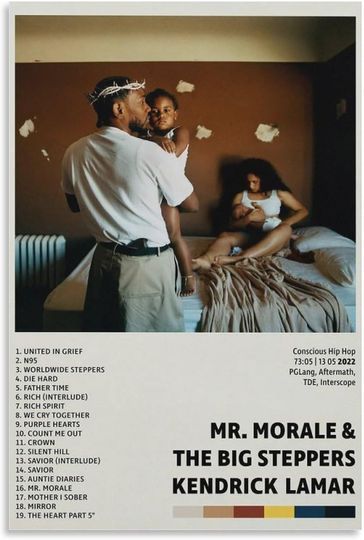 Discover Kendrick Lamar, Mr Morales & The Big Steppers 026 Canvas Poster Bedroom