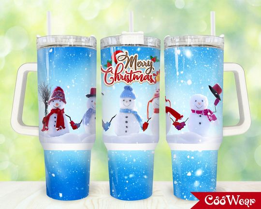 Discover Christmas Snowman 40oz Tumbler , Merry Christmas 2 pieces 40 oz Tumbler