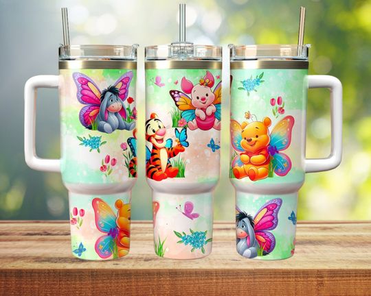 Discover 40oz Tumbler Cartoon  Bear Characters-Colorful Tumbler