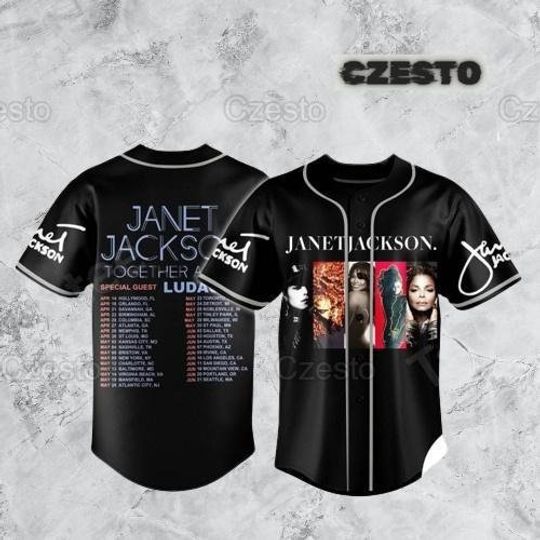 Discover Janet Jackson Together Again Tour Baseball Jersey
