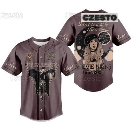 Discover Personalized Stevie Nicks Tour 2024 Baseball Jersey