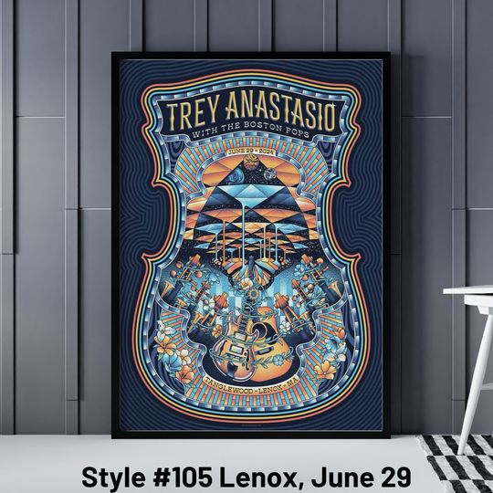 Discover Trey Anastasio Gig Posters - Trey Anastasio Lenox June 29 Poster
