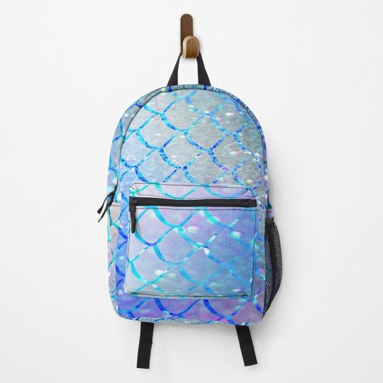 Discover Iridescent magic glittery mermaid scales Backpack