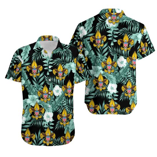 Discover Boy Scout Casual Short Sleeves Father’s Day 3D HAWAII SHIRT