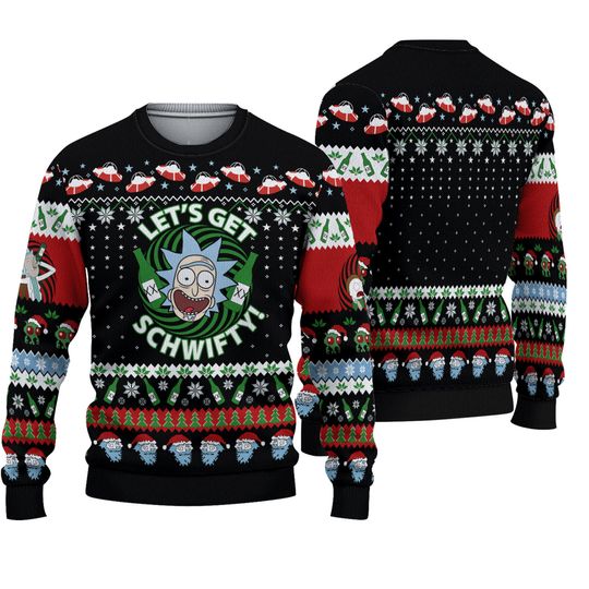 Discover Rick And Rickandmorty Schwif Beer Ugly Christmas Sweater
