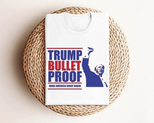 Discover Bulletproof Trump Assassination Attempt Tee - 2024 Presidential