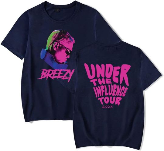Discover Chris Brown 11:11 TOUR T-shirt Rapper Tour Merch Unisex Casual Fashion Short Sleeve Tee