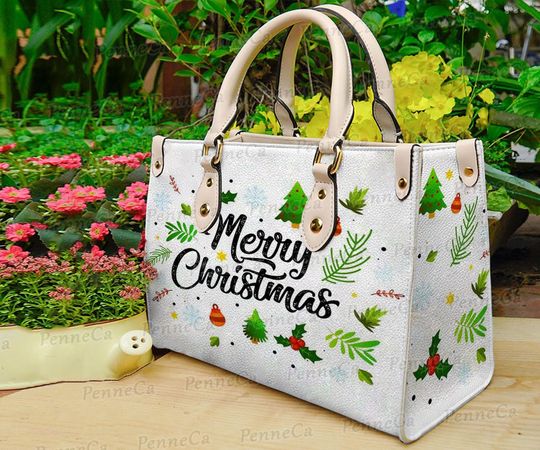 Discover Merry Christmas Leather Bag, Christmas Gift