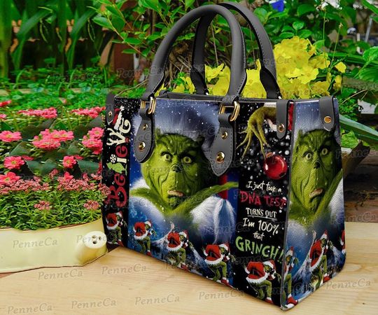 Discover Funny Character Christmas Leather Bags, Christmas Gift
